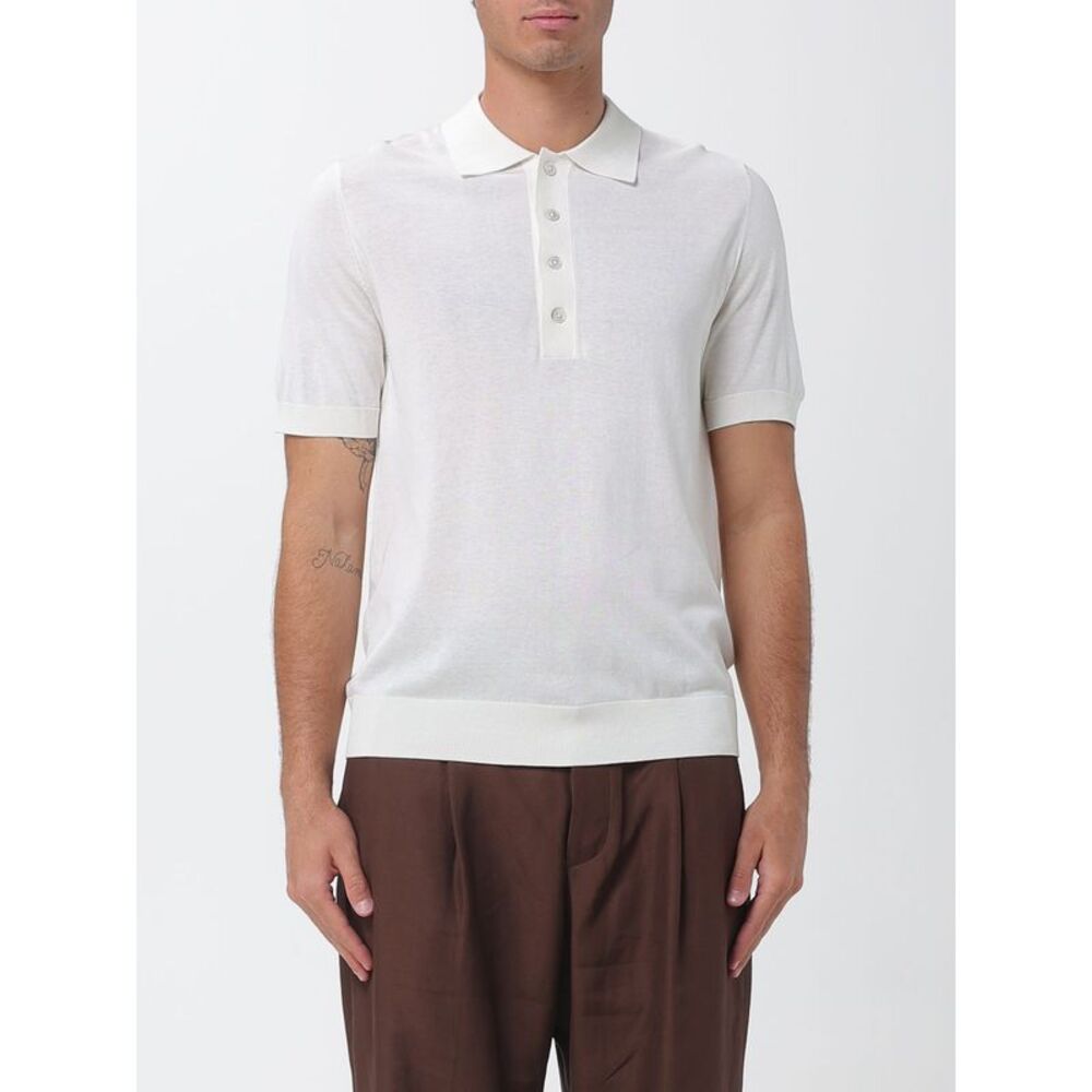 Paolo Pecora Polo Shirt Men Yellow Cream